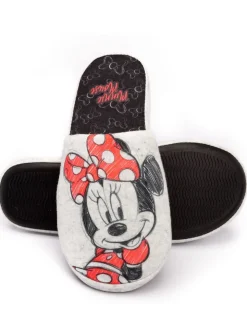 Minnie Mouse™ gris - Chaussons mules d’hiver Vanilla Underground femme