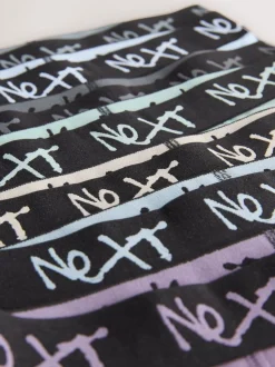 Minéral multicolore avec ceinture noire - Lot de 7 boxers (2-16ans)