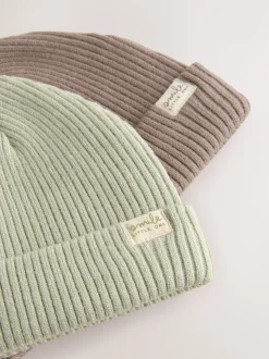Minéraux - Lot de 2 bonnets en maille bébé (0mois-2ans)