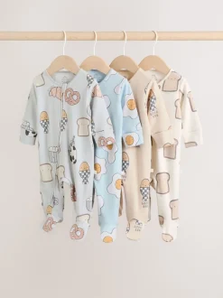 Minéraux - Lot de 4 dors-bien bébé à fermeture éclair bidirectionnelle (0mois -2ans)