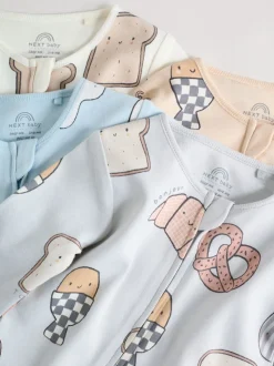 Minéraux - Lot de 4 dors-bien bébé à fermeture éclair bidirectionnelle (0mois -2ans)