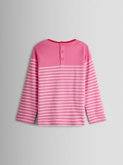 Mi-rose - Haut Breton à poche canard JoJo Maman Bébé