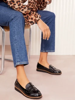 Mocassins plats Friends Like These Comfort en similicuir verni