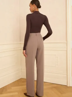 Mocha - Love & Roses Pantalons amples