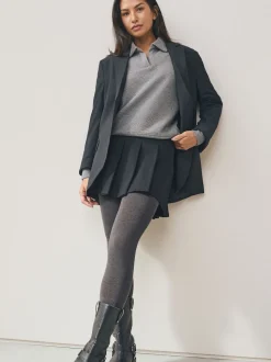 Modèle uni gris - Collant thermique 100D