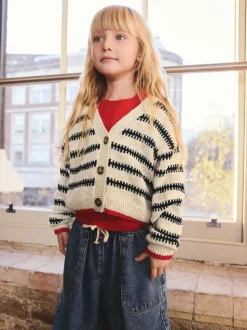 Mono Stripe (mono) - Cardigan à col en V (3-16ans)