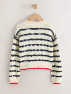 Mono Stripe (mono) - Cardigan à col en V (3-16ans)