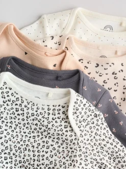 monochrome - Lot de 5 bodies bébé à manches longues