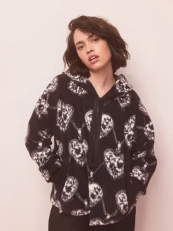 monochrome - Polaires Polar demi-zippée Cœur et médaillon