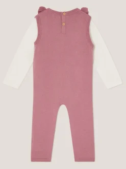 Monsoon ensemble bébé haut et salopette en maille
