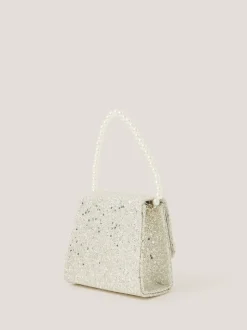 Monsoon Ensemble sac à main et pinces à cheveux avec nœud en perles pailletées