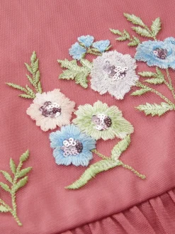 Monsoon Haut Kristi en tulle brodé