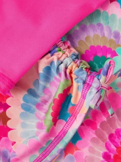 Monsoon imprimé coquillage arc-en-ciel UPF50+ ensemble de bain à manches longues