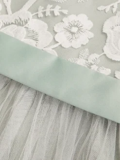 Monsoon Robe longue en dentelle brodée Alicia