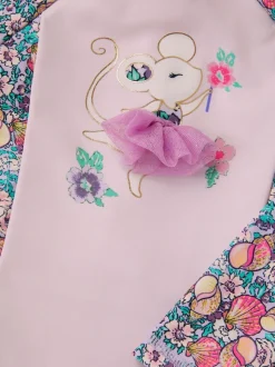 Monsoon Shell imprimé UPF50+ Ensemble costume et chapeau de soleil anti-soleil