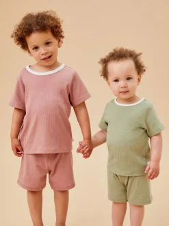 MORI Short stretch côtelé super doux