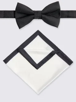 MOSS Ensemble texturé de cravates et d'écharpes en nœud