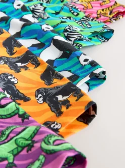 Motif animaux rose vif/bleu - Boxers avec ouverture sur le devant