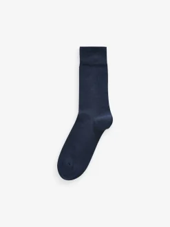 Motif Bleu/Gris bleu marine - Lot de 12 - Chaussettes riches en coton pour homme