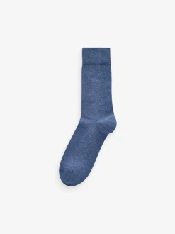 Motif Bleu/Gris bleu marine - Lot de 12 - Chaussettes riches en coton pour homme