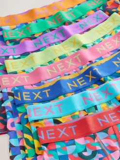 Motif géométrique lumineux - Caleçon A-Front 8 Pack