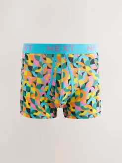 Motif géométrique lumineux - Caleçon A-Front 8 Pack