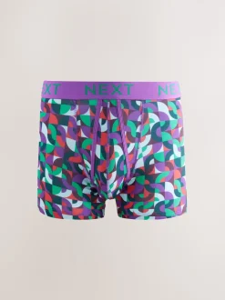 Motif géométrique lumineux - Caleçon A-Front 8 Pack