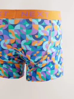 Motif géométrique lumineux - Caleçon A-Front 8 Pack