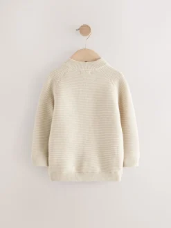 Motif ours neutre - Cardigan zippé (3mths-7yrs)