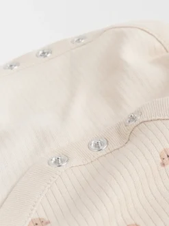 Motif ours neutre - Lot de 5 bodys à manches longues pour bébé