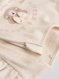 Motif ours neutre - Lot de 3 dors-bien bébé à fermeture éclair bidirectionnelle (0-2ans)