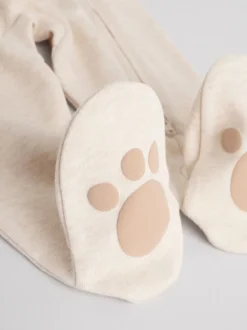 Motif ours neutre - Lot de 3 dors-bien bébé à fermeture éclair bidirectionnelle (0-2ans)