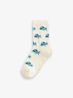 Motif véhicule vif - Paquet de chaussettes en coton riche 7