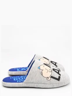Mr Men gris - Chaussons Vanilla Underground Mr Men Mr Lazy