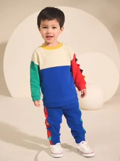 Multi Dino Spikes - Ensemble T-shirt et Jogging à manches longues (3mths-7yrs)