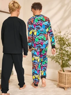 Multi Gamer - Lot de 2 pyjamas à manches longues (3-16ans)