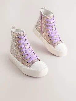 Multi Glitter (multi glitter) - À lacets High Top Trainers