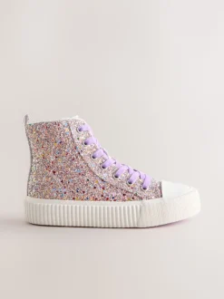 Multi Glitter (multi glitter) - À lacets High Top Trainers