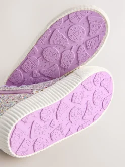 Multi Glitter (multi glitter) - À lacets High Top Trainers