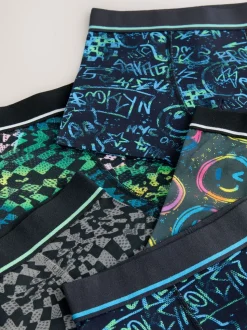 Multi Grafitti Imprimé - Lot de 5 boxers (3-16ans)