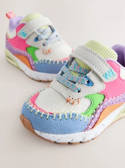 Multi Lumineux - Baskets épaisses à lacets élastiques