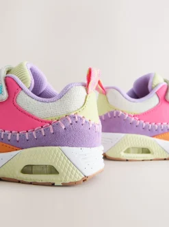 Multi Lumineux - Baskets épaisses à lacets élastiques