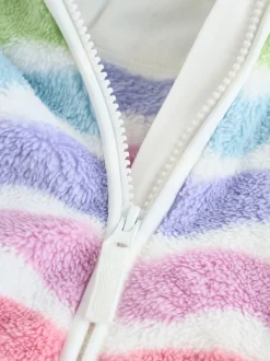 Multi Lumineux - Veste zippée à capuche en polaire bébé (0mois-2ans)