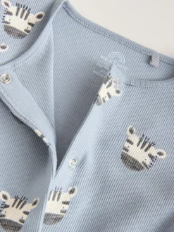 Multi Safari Animal - Combinaisons de sommeil pour bébé 4 Pack (0mois-3ans)