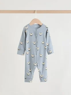 Multi Safari Animal - Combinaisons de sommeil pour bébé 4 Pack (0mois-3ans)