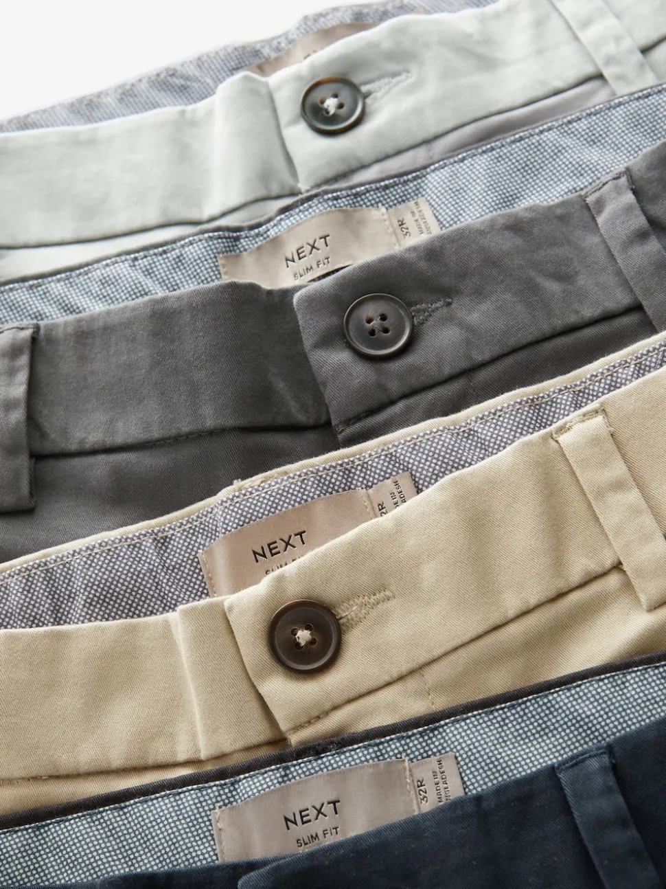 Multicolore - Ajustement droit - Short chino extensible 4 Pack