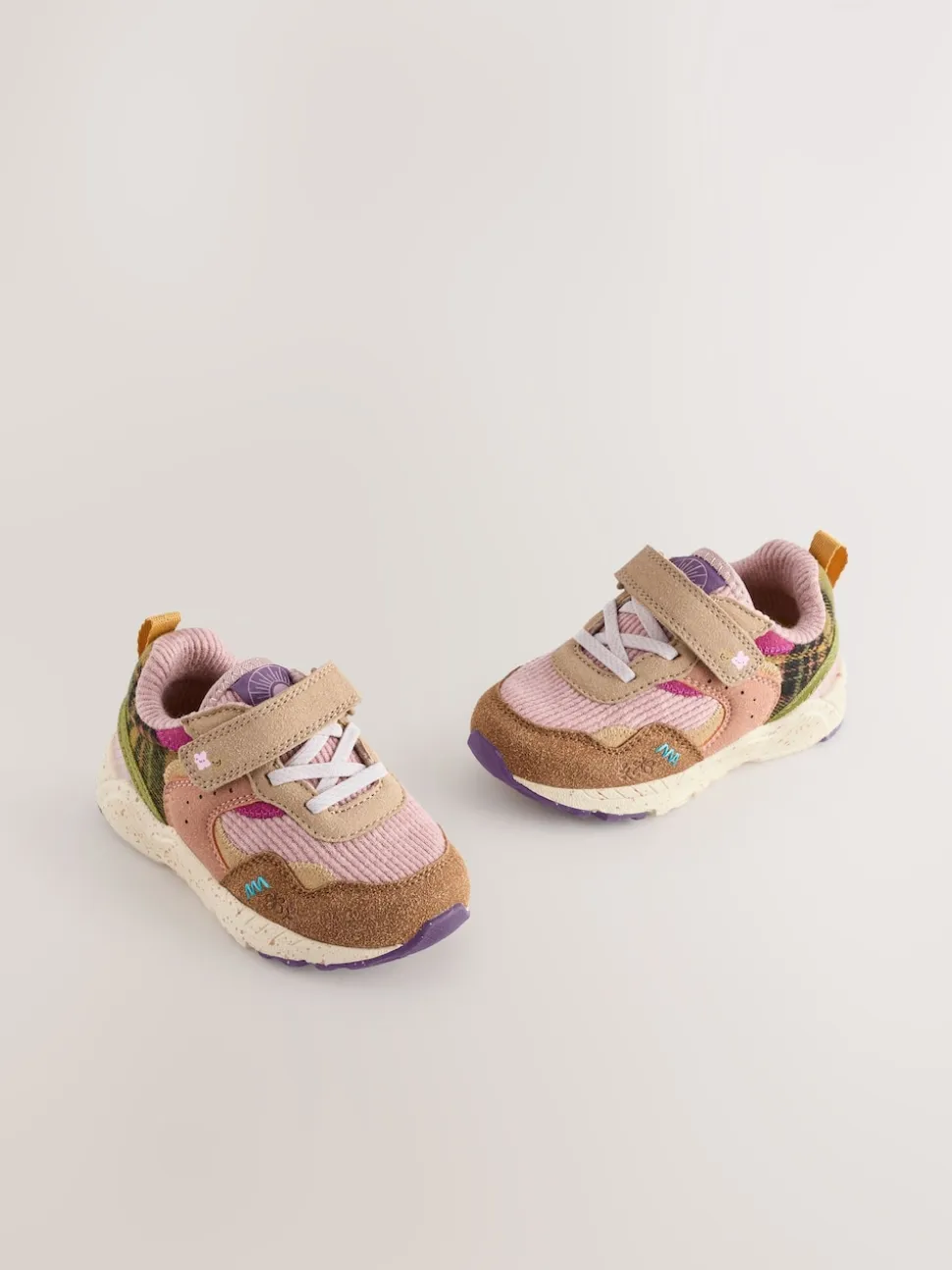 Multicolore - Baskets à lacets élastiques à fermeture tactile