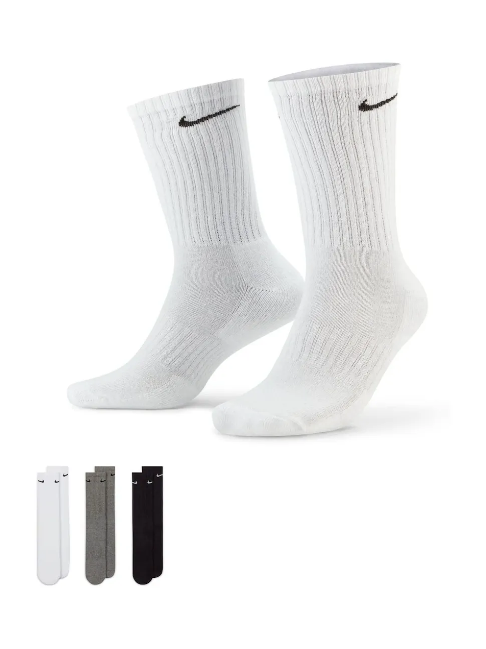 Multicolore - Col rond - Lot de chaussettes Nike Everyday Cushioned Crew 3 (0)
