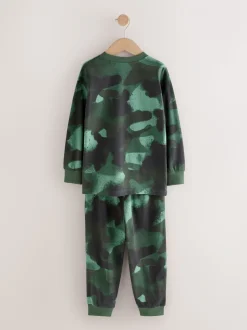 Multicolore à imprimé camouflage - Lot de 3 pyjamas à manches longues (3-16ans)