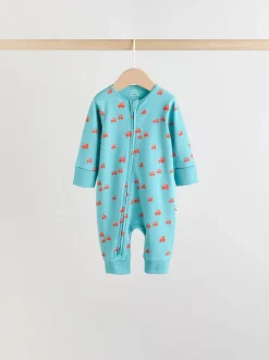 Multicolore - Lot de 5 Combinaisons de nuit zippées deux sens pour BÉBÉ (0mois à3ans)